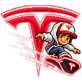tesla surfer logo